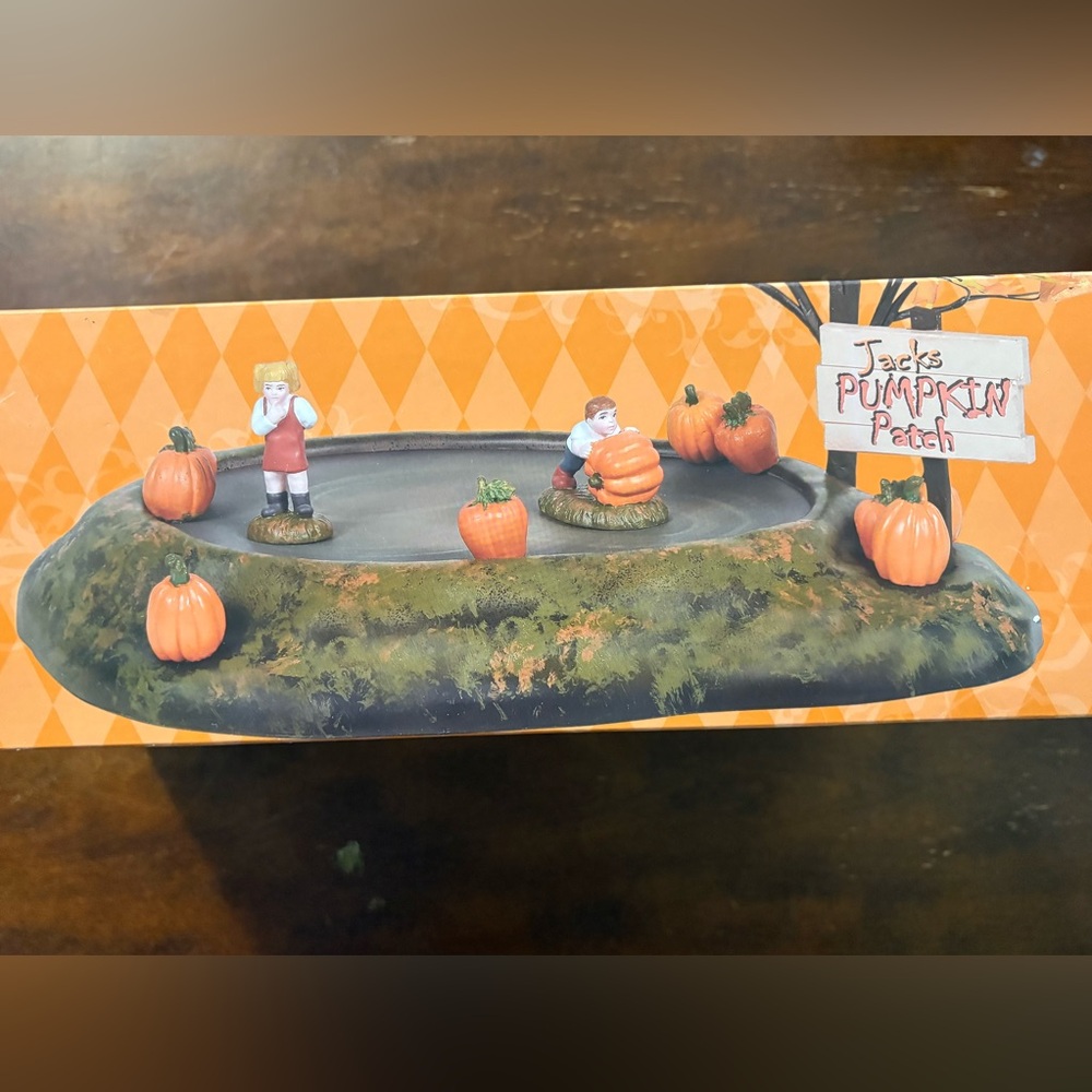 Halloween Village Accessories Animated Pumpkin patch